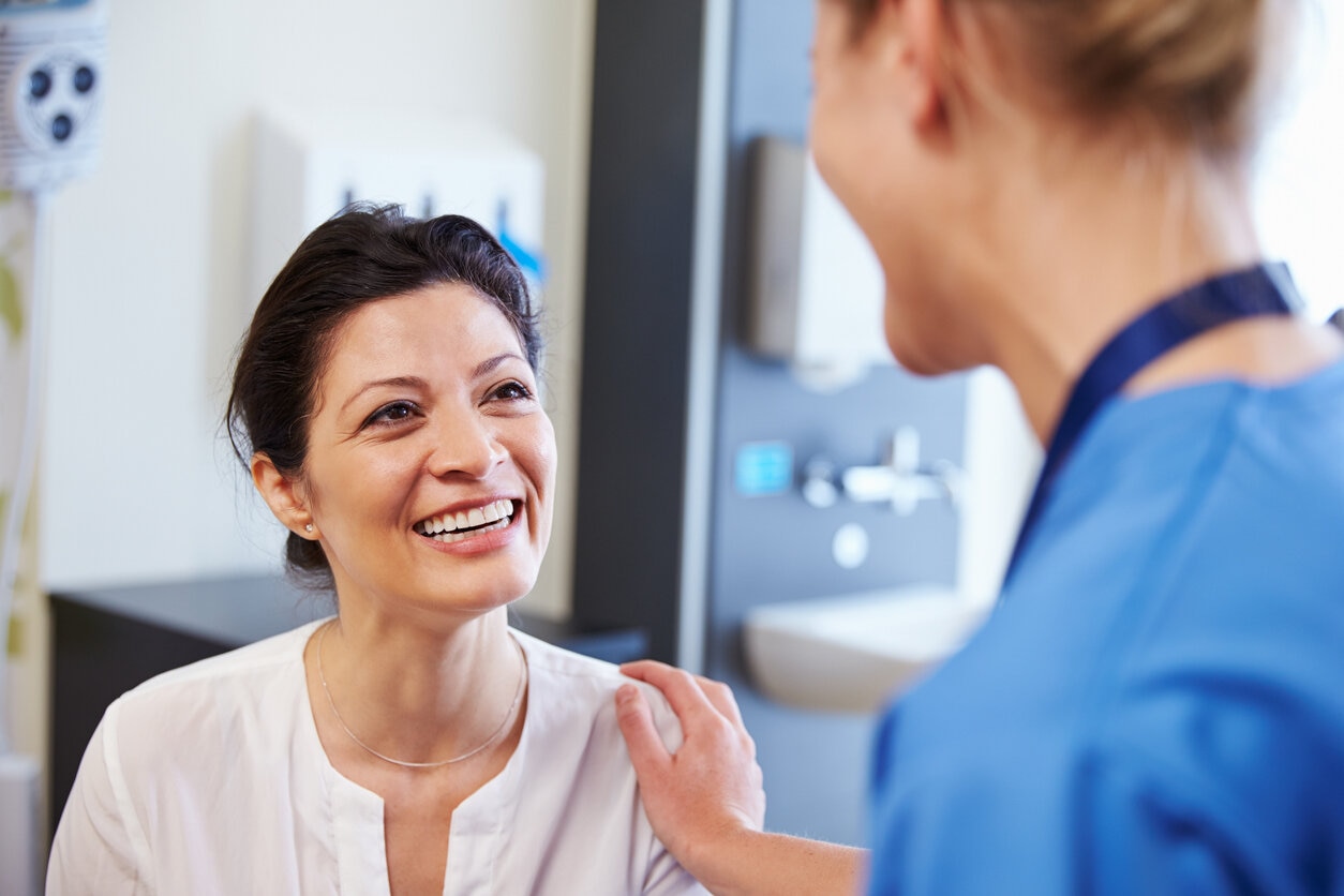 patient learning oral cancer treatment options